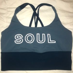 Lululemon x SoulCycle energy longline bra